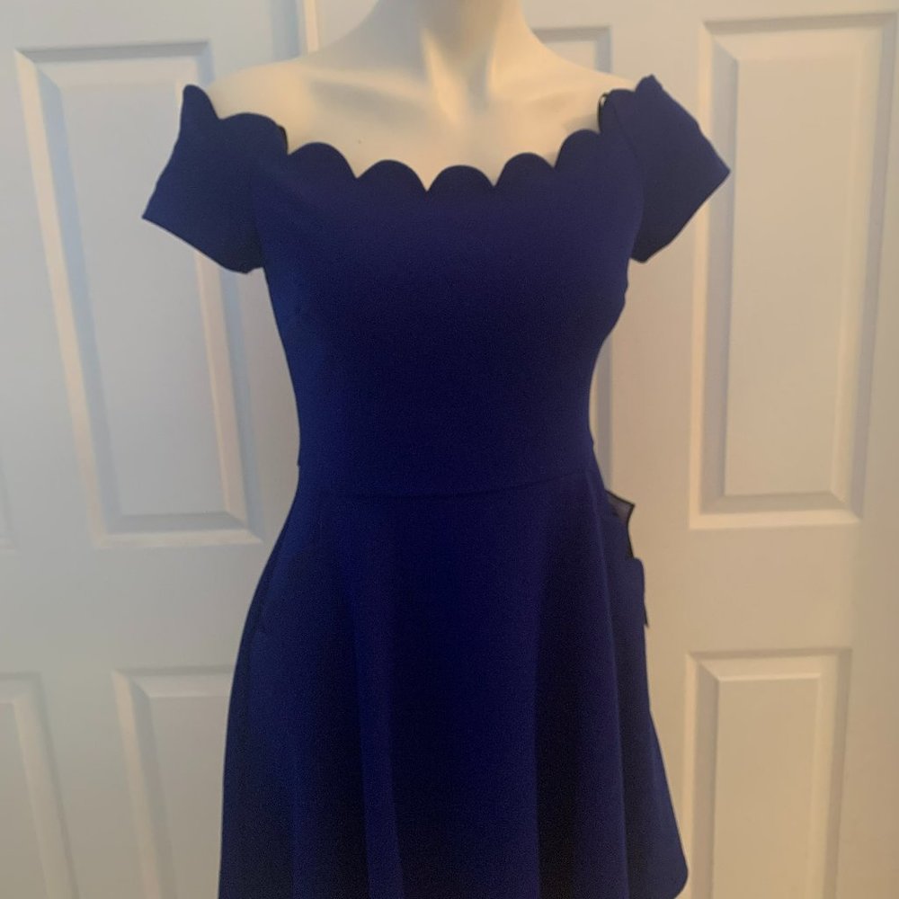 Royal  blue dress with pockets